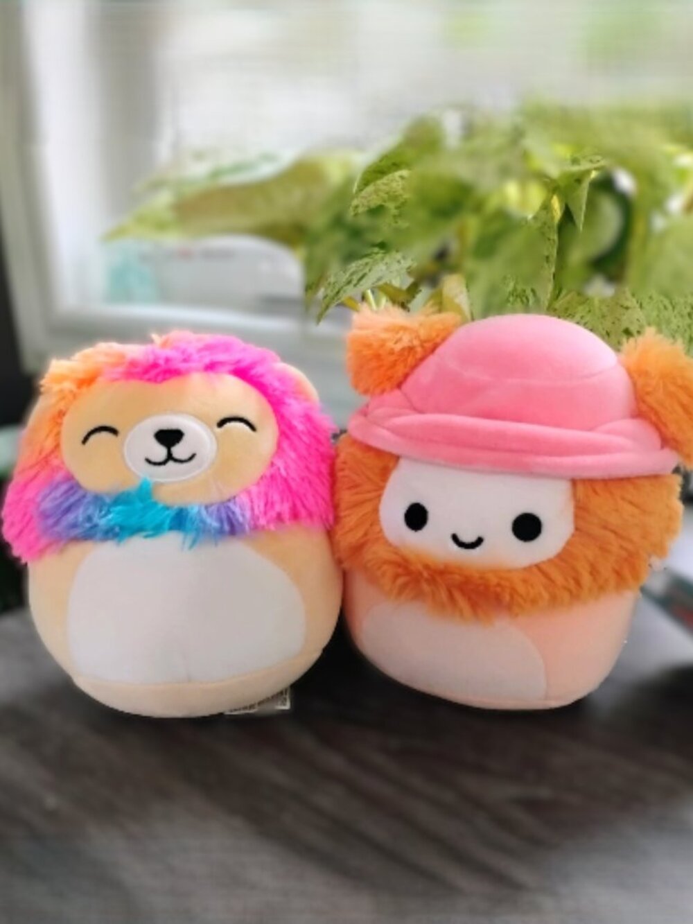 Leonard the Lion and Fuzzy the Sasquatch Squishmallows NWT 5 inch